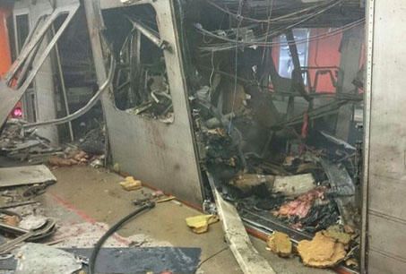 Imagen del interior del tren tras los atentados