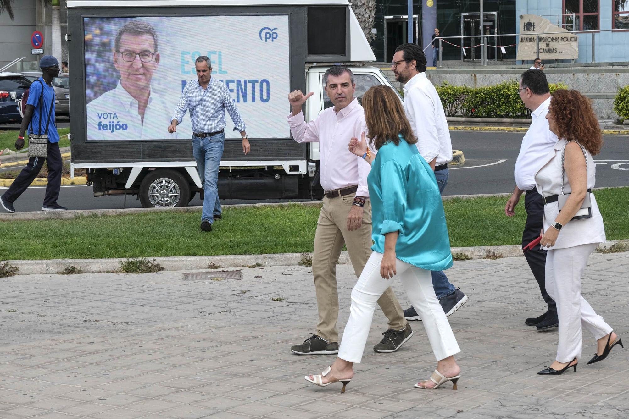 Cierre de campaña de las elecciones generales de los candidatos del PP por la provincia de Las Palmas