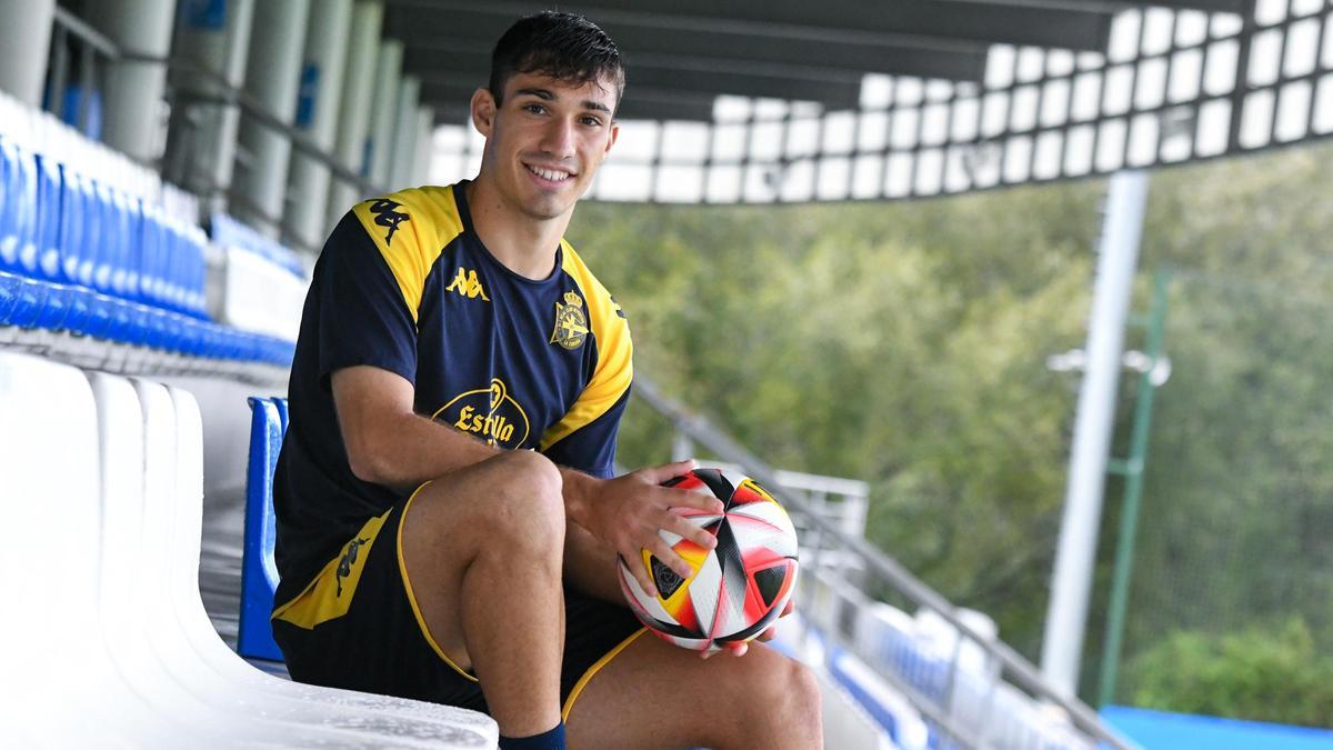 Martín Ochoa, en la ciudad deportiva de Abegondo.