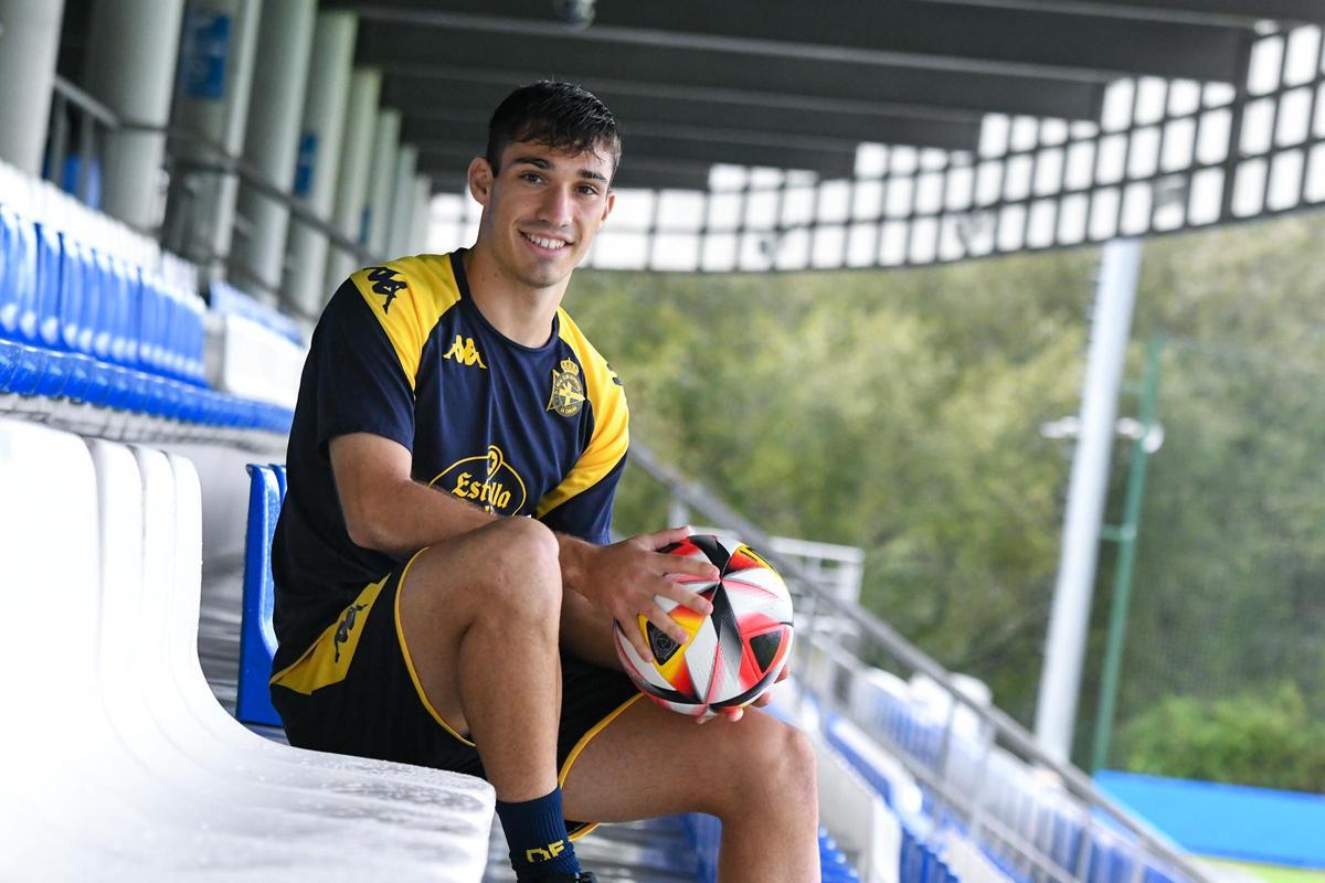 Martín Ochoa, en la ciudad deportiva de Abegondo.
