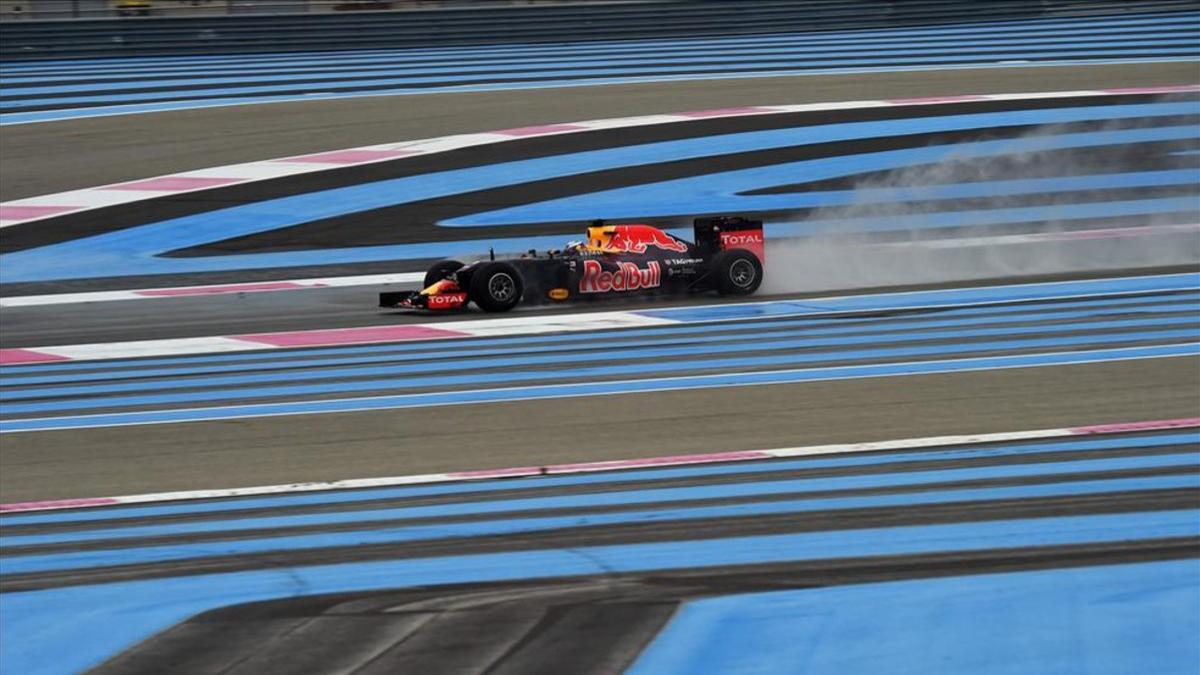 Ricciardo, durante un test en Paul Ricard hace dos años