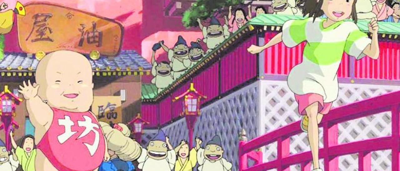 Un fotograma de El viaje de
Chihiro, el clásico de la 
animación de Hayao Miyazaki
que vuelve a los cines para
celebrar los 20 años de
su estreno. información