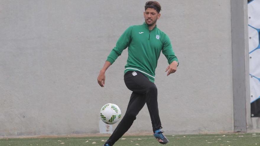 Sergio Jiménez, en un entrenamiento.