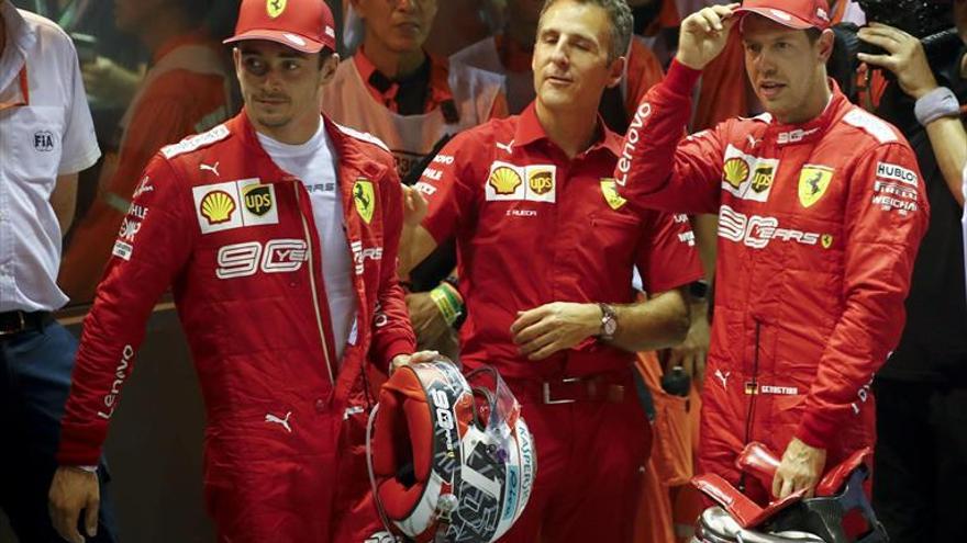 Toque de Ferrari a Leclerc