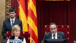 Una imatge de la Mesa del Parlament de Catalunya.
