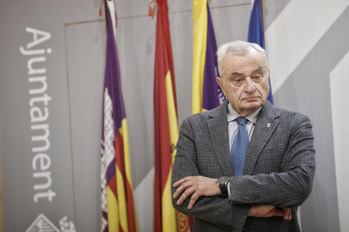 Fulgencio Coll, este lunes en el Ayuntamiento de Palma.