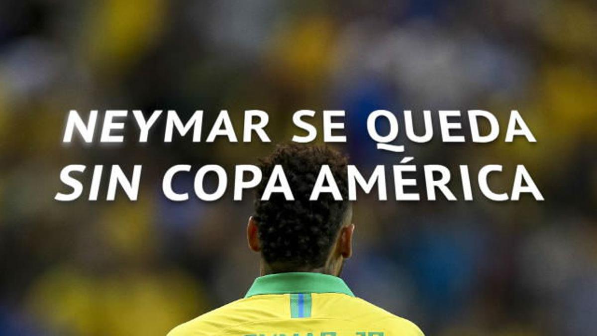 Neymar no jugará la Copa América