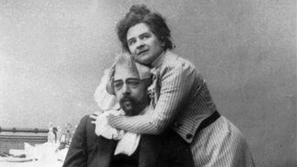 Antón Chéjov y Olga Knipper.