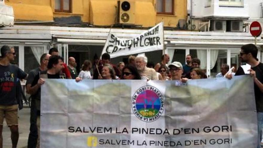 Alguns dels manifestants que van participar a l&#039;acte.