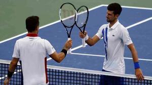 Djokovic deja a Bautista sin final en Cincinatti