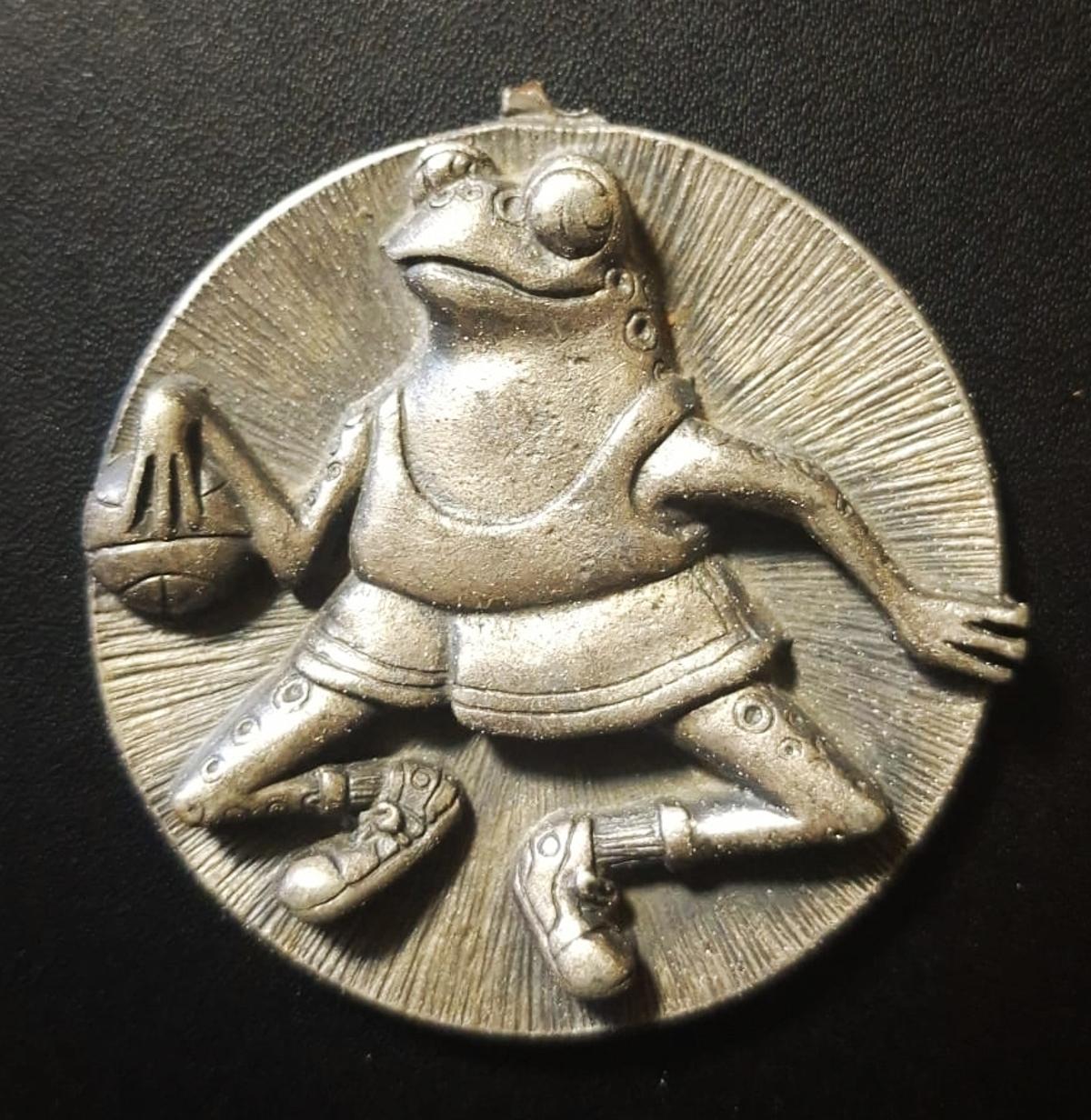 Medalla de bronce que ganó España.