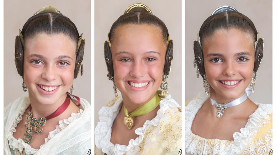 La foto oficial de las candidatas a Fallera Mayor Infantil de València 2023 (con nombre y comisión)