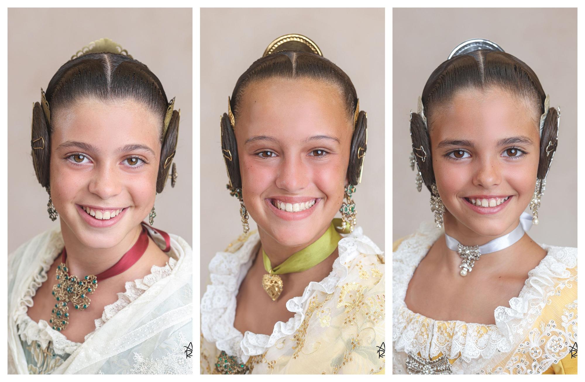 La foto oficial de las candidatas a Fallera Mayor Infantil de València 2023  (con nombre y comisión) - Levante-EMV