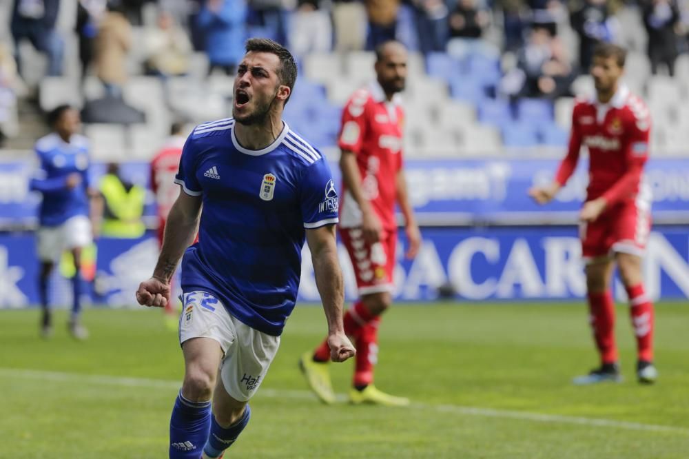 El partido entre el Real Oviedo y el Nástic, en imágenes