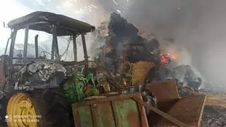 Arde una nave ganadera en la provincia de Zamora