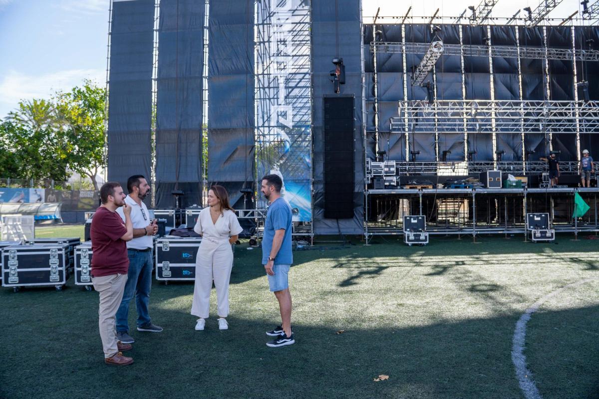 Visita al recinto del concierto.