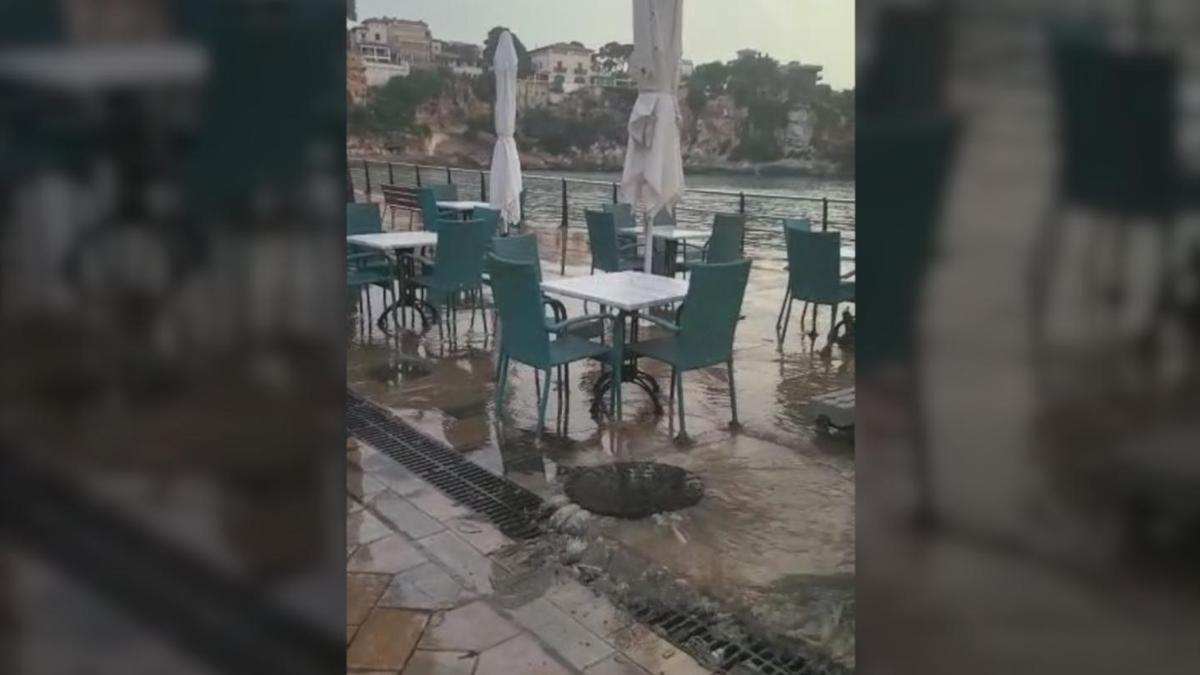 Las intensas lluvias provocan inundaciones en Cala Rajada y Porto Cristo