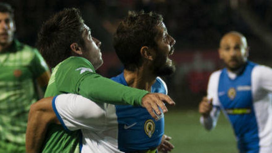 Imagen del partido que el Hércules disputó en Cornellà