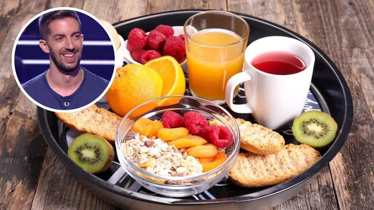 El desayuno que Broncano repite cada día: una tortilla de tres huevos, pavo y yogur con fruta.