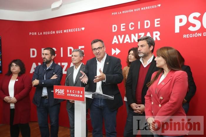 Así fue la noche electoral en la sede del PSOE en la Región de Murcia