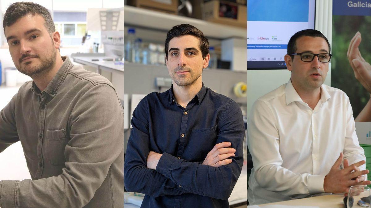 Los investigadores Manuel Souto, Ismael González y Rubén Lado