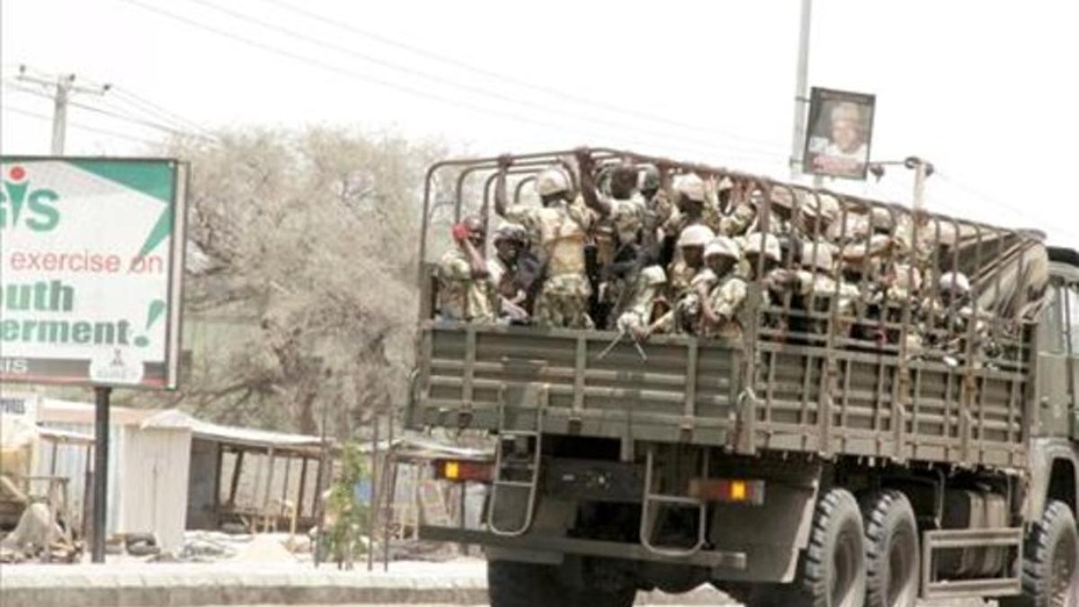 Militares del Ejército de Nigeria en el norte del país, donde opera Boko Haram.