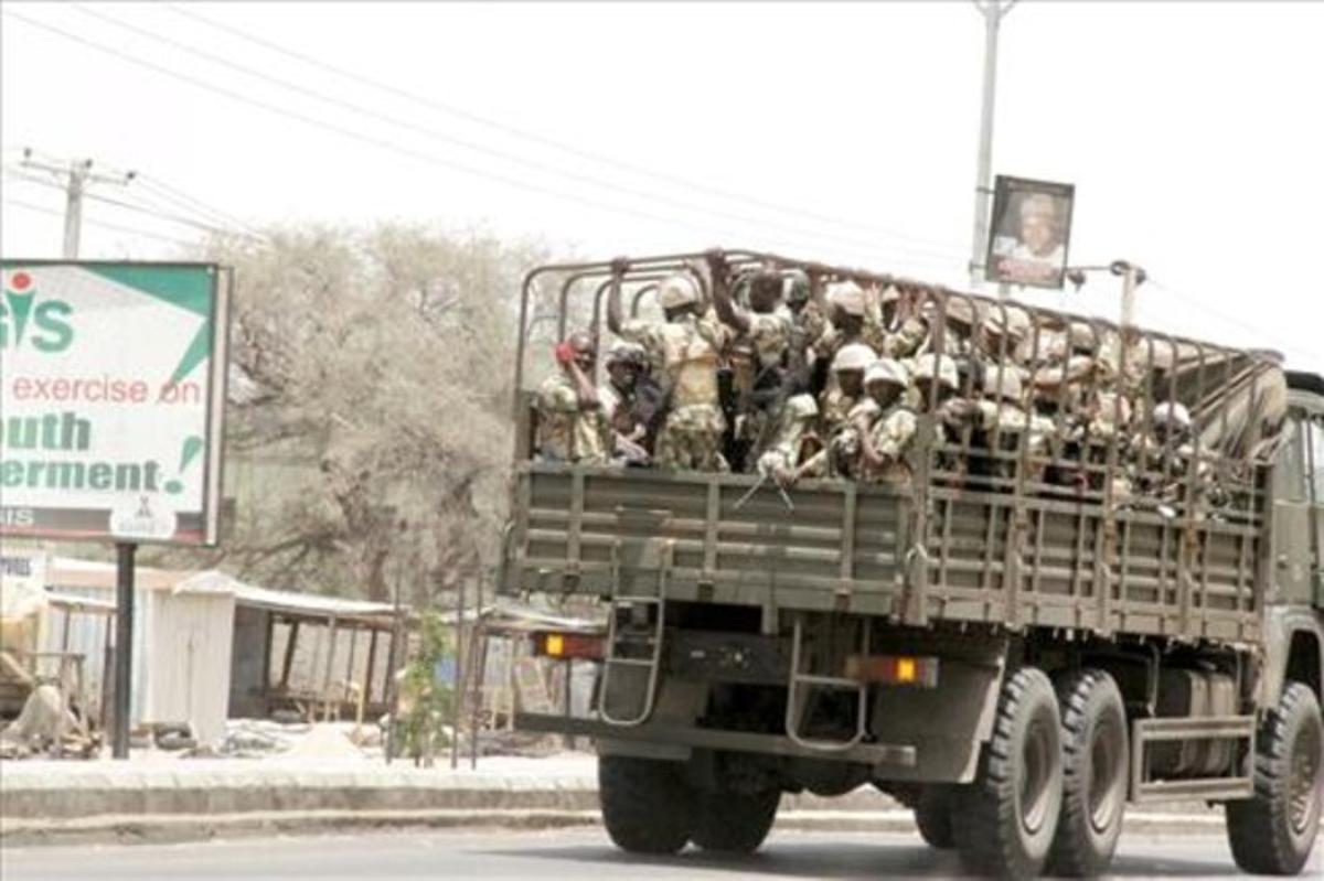 Militares del Ejército de Nigeria en el norte del país, donde opera Boko Haram.