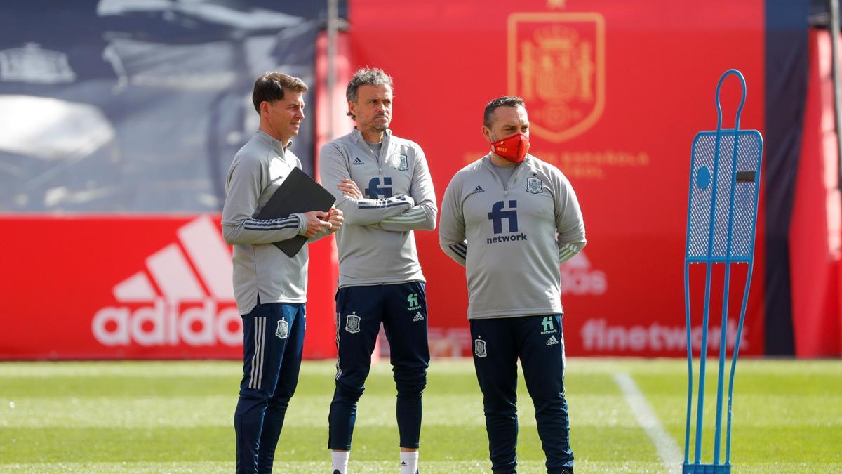 Entrenamiento de la selección española