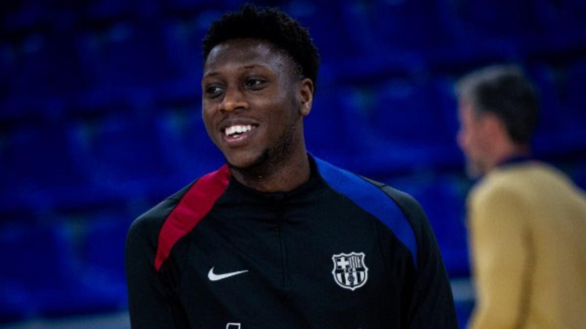 Mamadou Touré, con el Barça