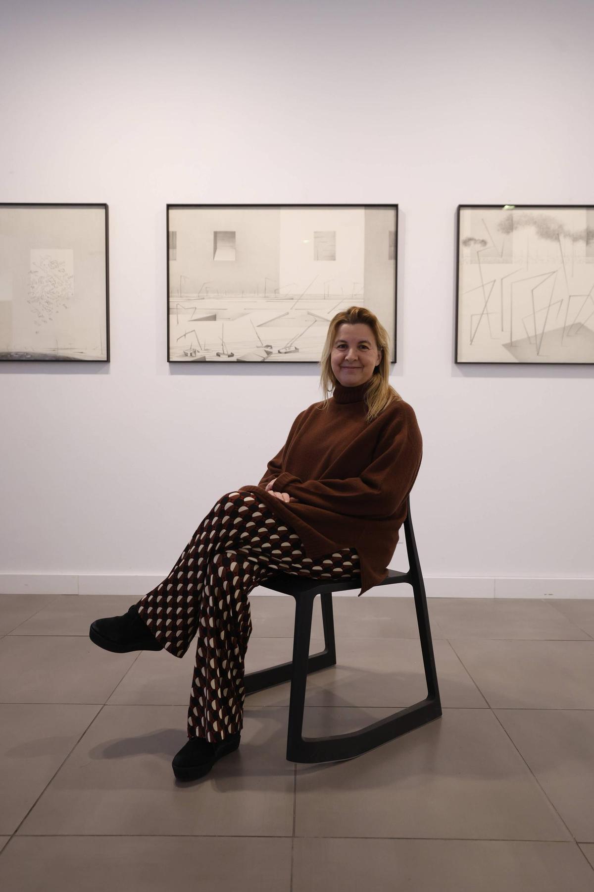 Arancha Osoro, en su galería.