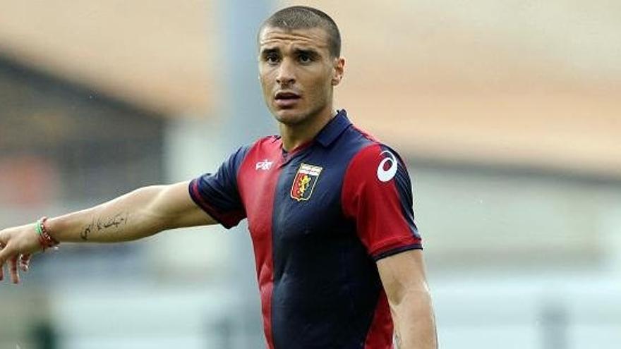 Sebastián Ribas, con la camiseta del Génova italiano.