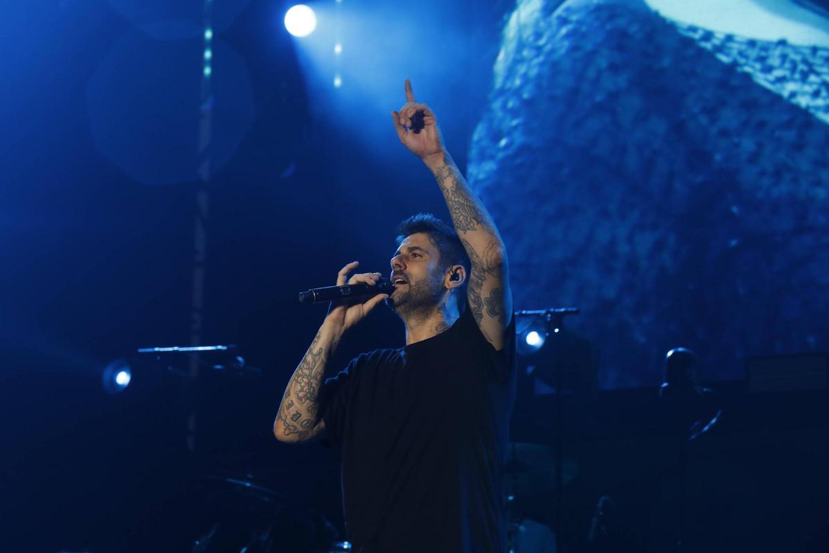 Melendi, durante su concierto