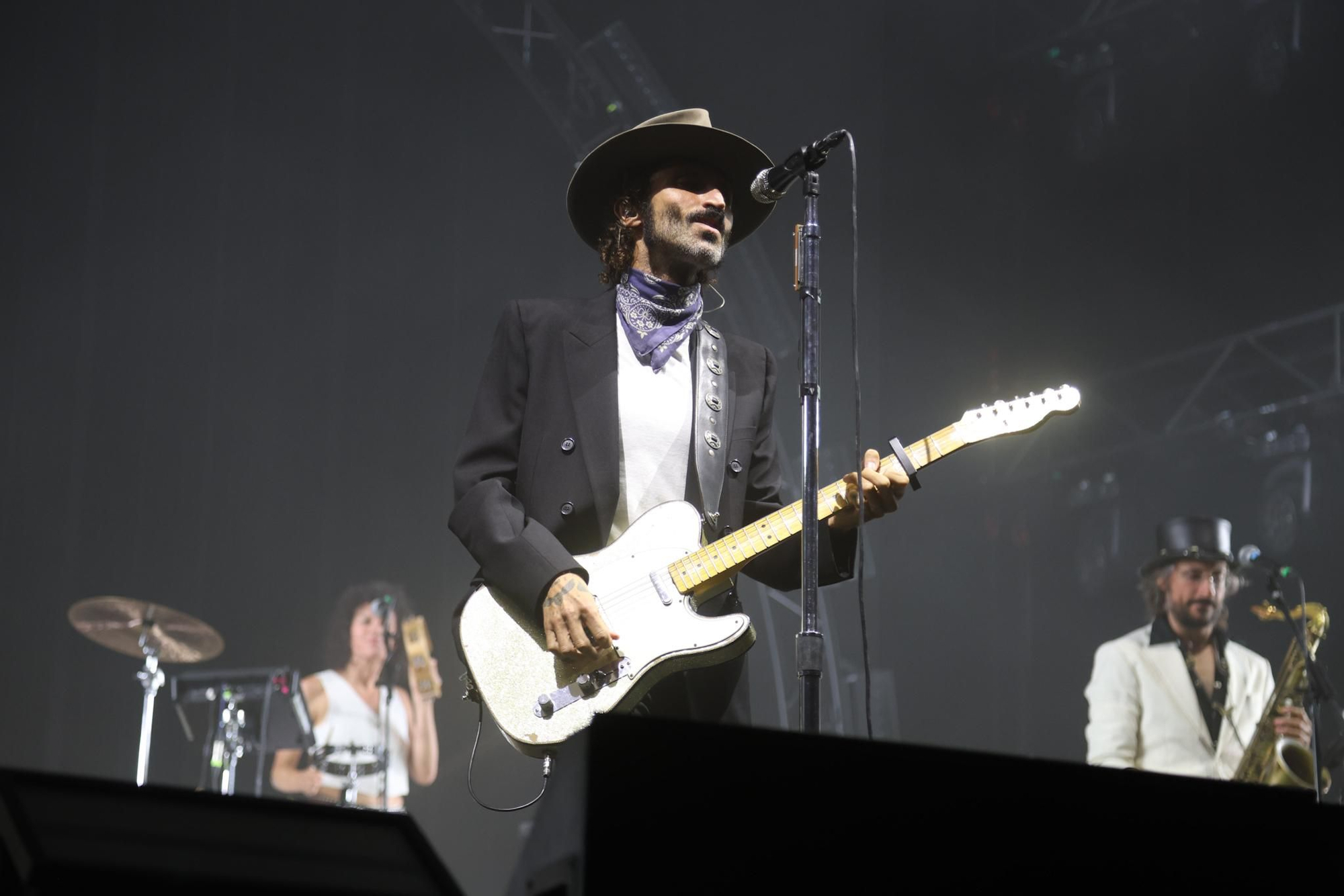 Leiva en el Muelle de Batería de A Coruña