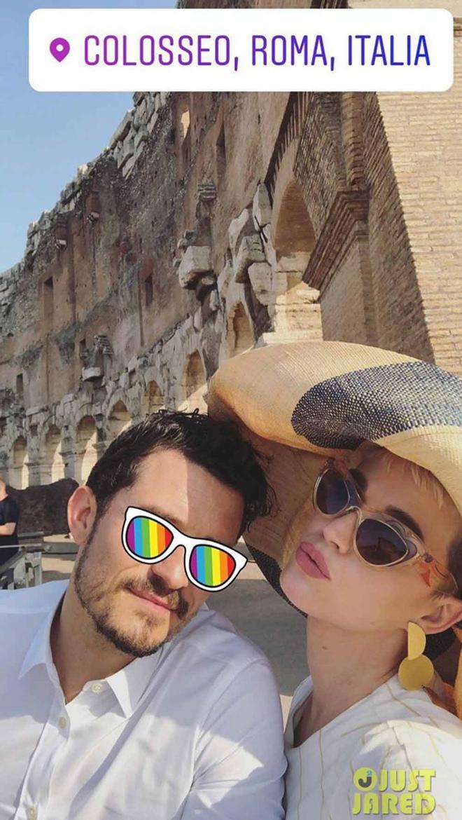 Katy Perry y Orlando Bloom, de vacaciones en Roma