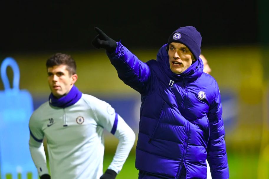 Tuchel, en su primer entrenamiento con el Chelsea.