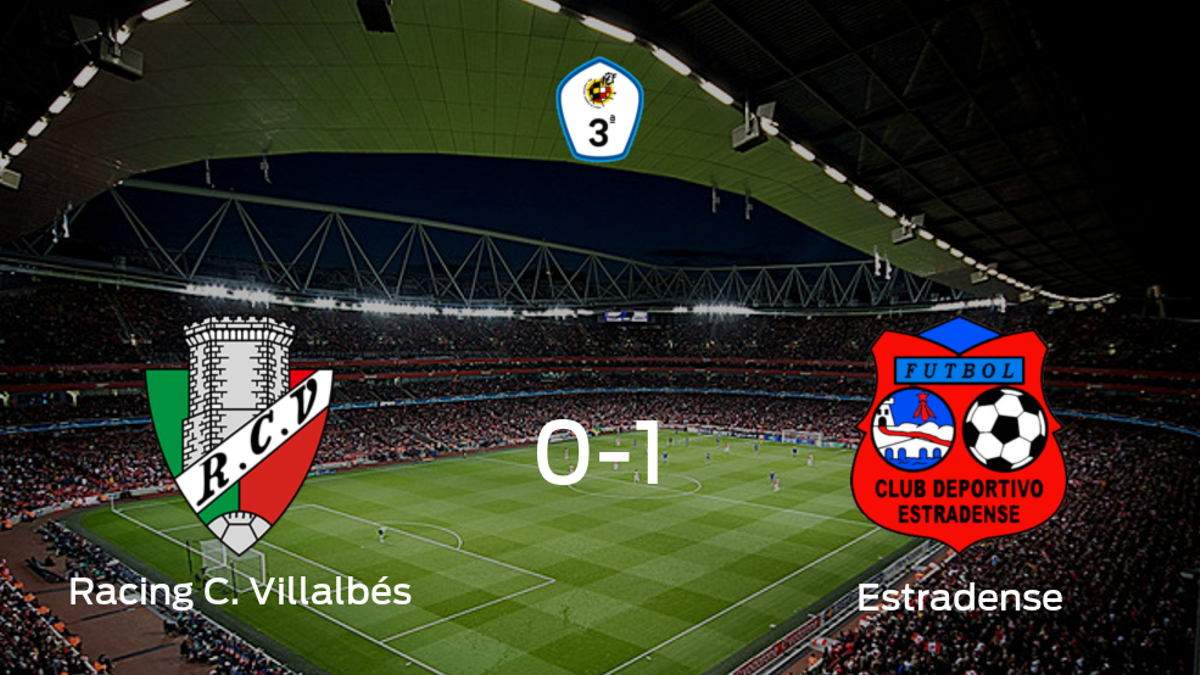 El CD Estradense se impone al Racing C. Villalbés y consigue los tres puntos (0-1)