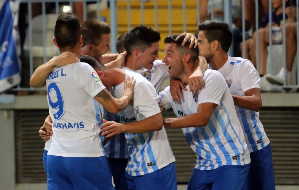 El Málaga no pudo pasar del empate frente al Osasuna en La Rosaleda en el arranque de campeonato.