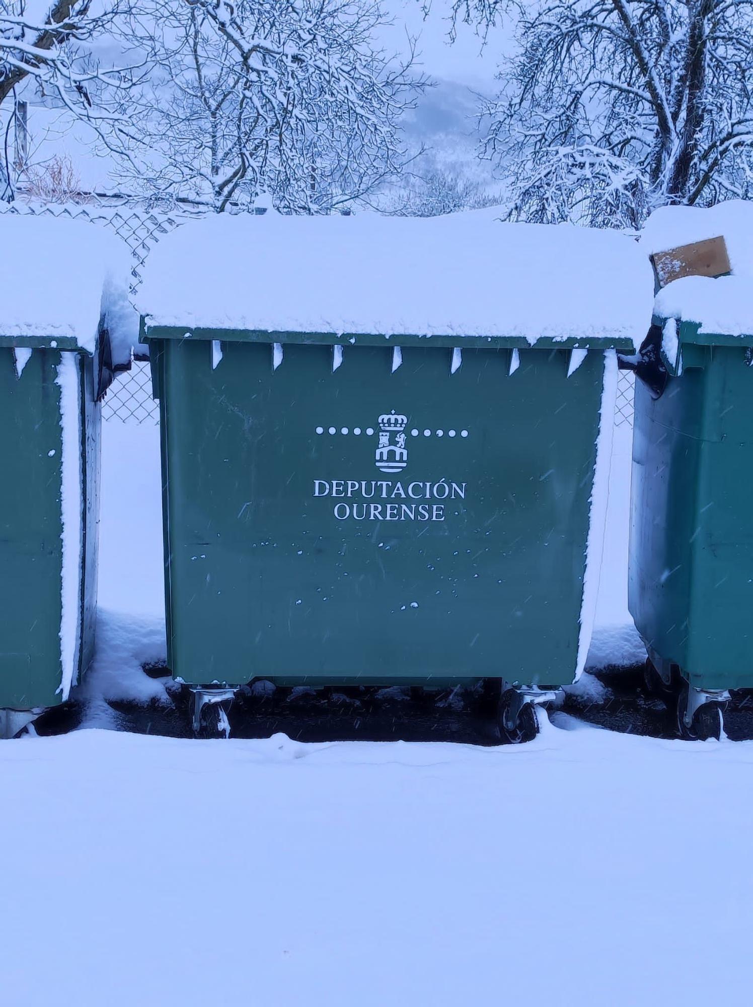 Gran nevada en el concello ourensano de San Xoán de Río