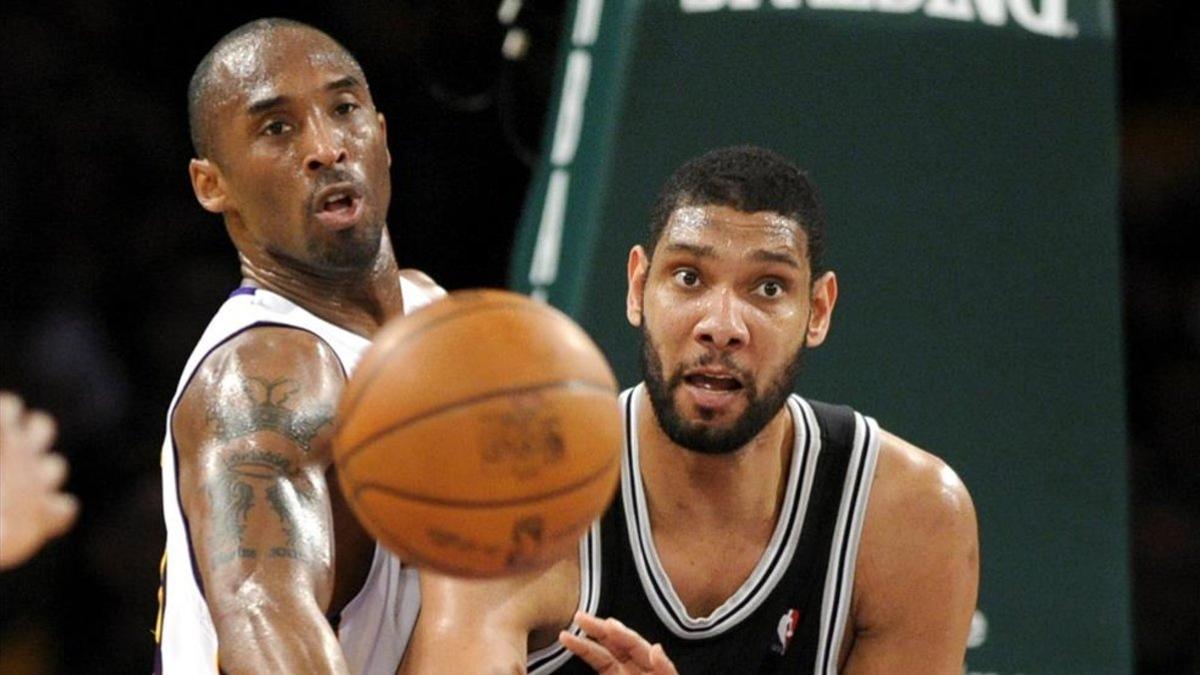 Bryant y Duncan dominaron la NBA durante una década