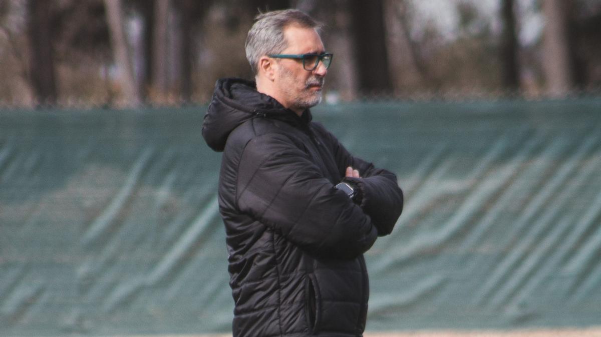 Jon Pérez Bolo, durante una sesión de entrenamiento esta semana en la Base Aragonesa.