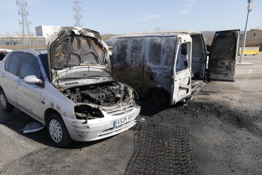 Incendi al dipòsit municipal de Salt