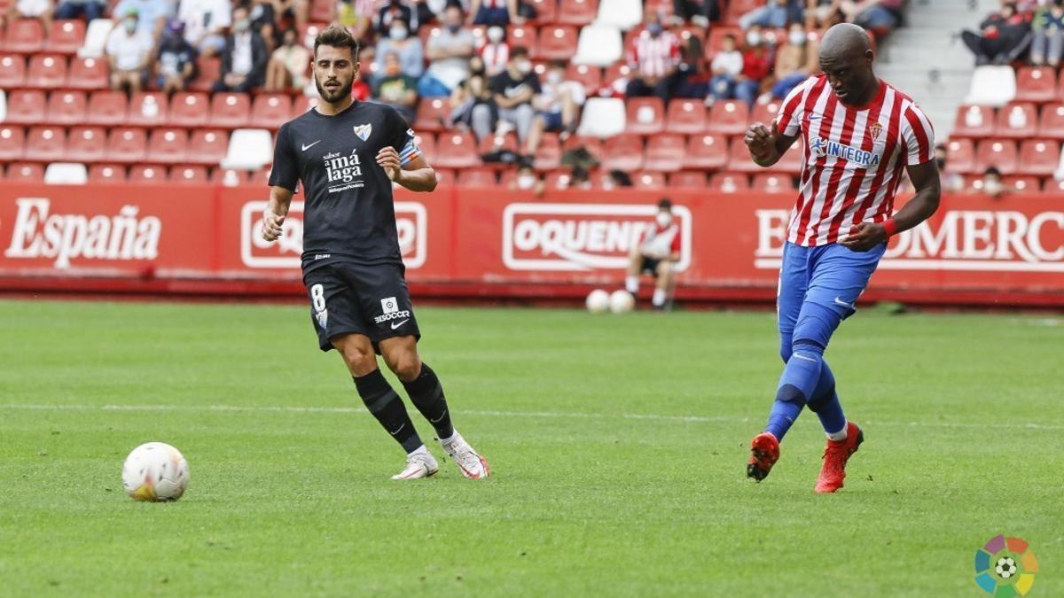 Muñoz, en el último choque liguero ante el Sporting