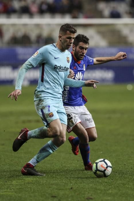 El partido entre el Real Oviedo y el Barcelona B, en imágenes