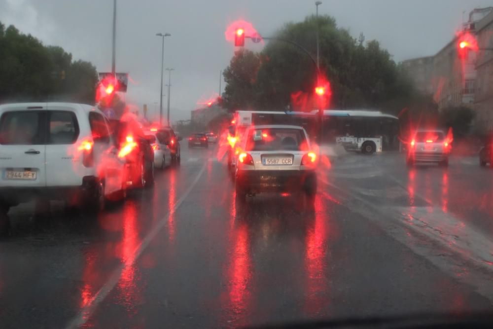 Lluvia en Málaga.