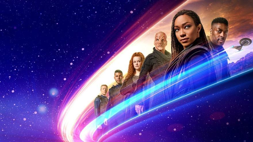 Imagen promocional de la serie Star Trek Discovery, que acaba de terminar su cuarta temporada.