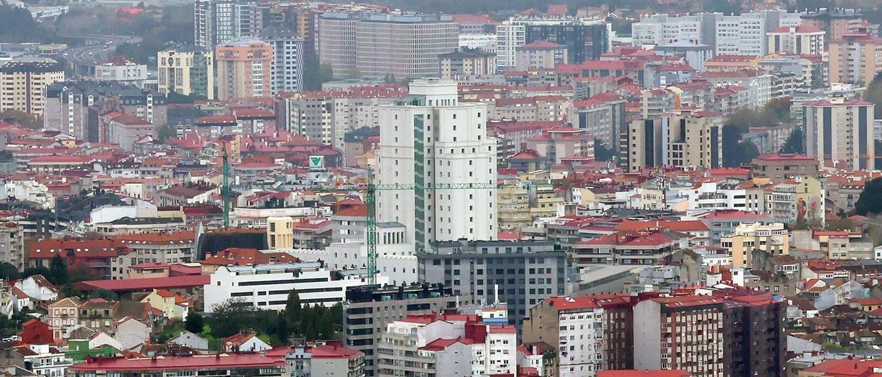 Vista de la Ciudad de la Justicia, en Vigo.