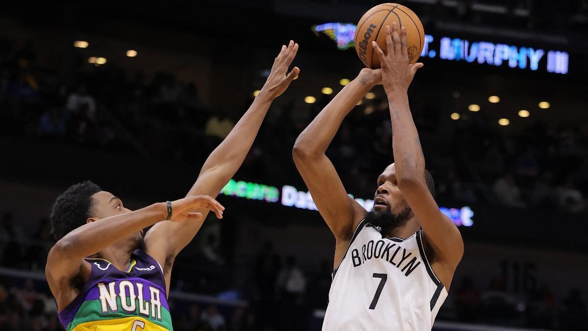 Kevin Durant, en un partido con los Nets esta semana