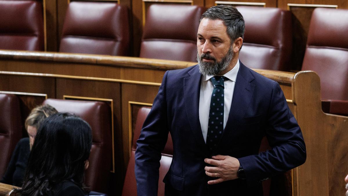 El presidente de Vox, Santiago Abascal.