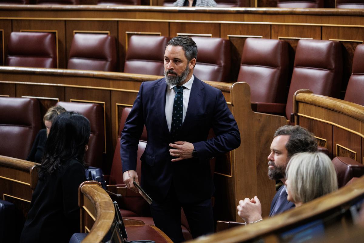 El presidente de Vox, Santiago Abascal.