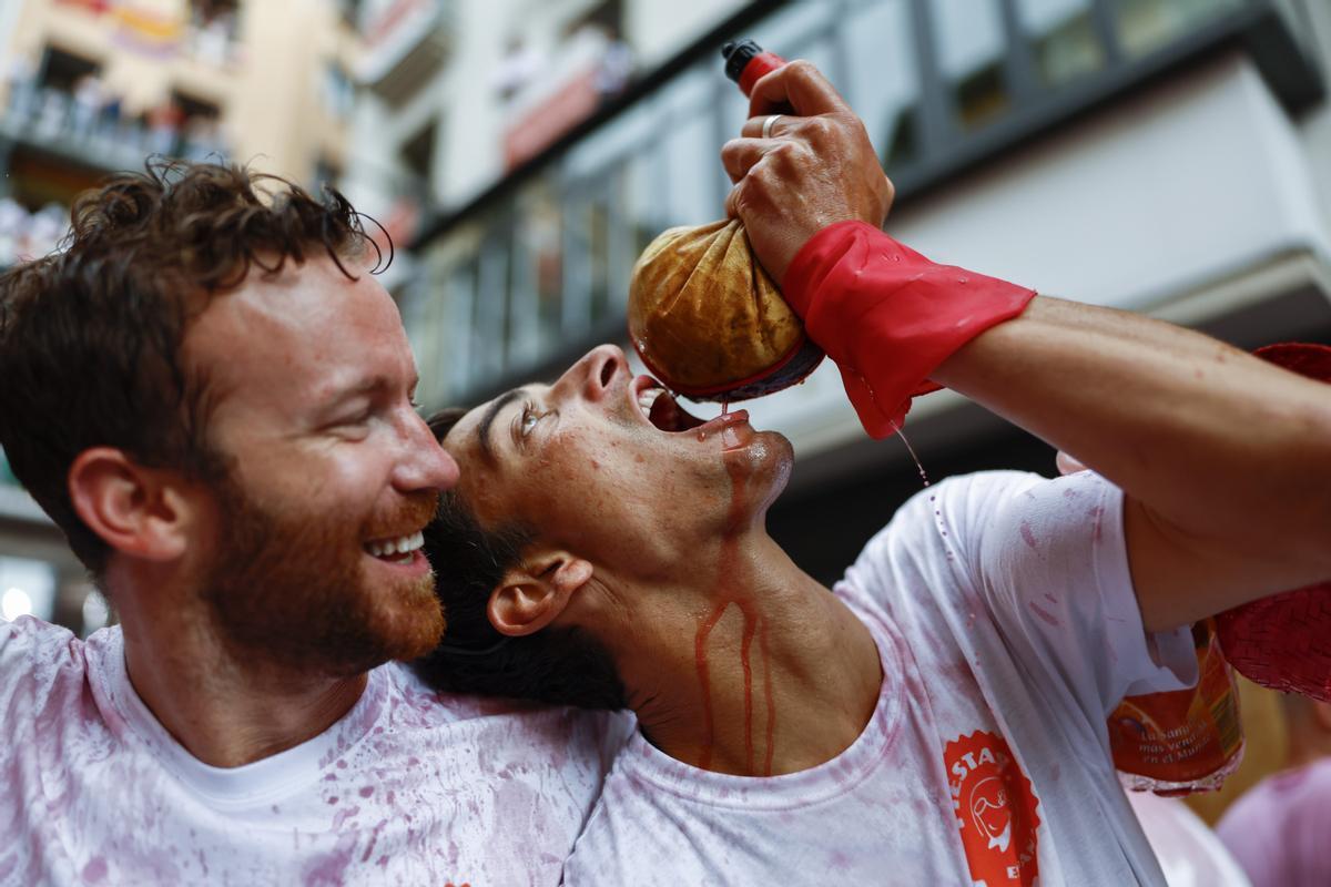 Chupinazo de los Sanfermines 2022.